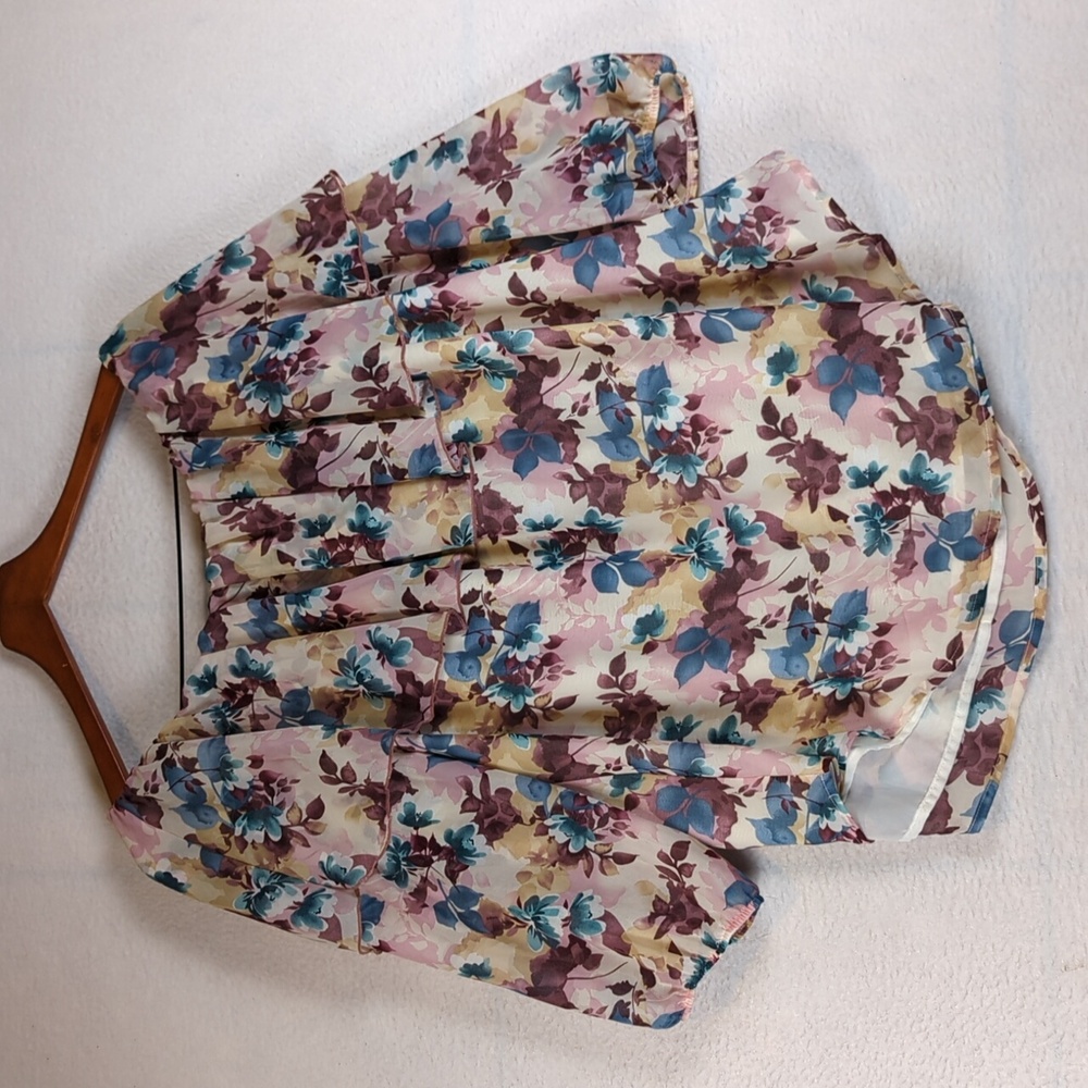 East Adeline Floral‎ Off the Shoulders Flowy Blouse 2X